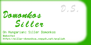 domonkos siller business card